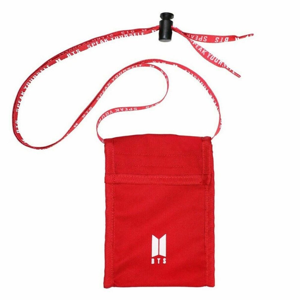 BTS Bag Pouch Speak Yourself World Tour 2019 Red Concert Pop Up Store Exclusive